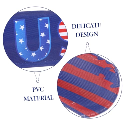 CIYODO 12 Stück Teiliges PVC Slap Armbänder für Bunte Independence Day Flaggen Designs Robustes Material für Outdoor Party Einfaches Anlegen Kinderparty Deko von CIYODO