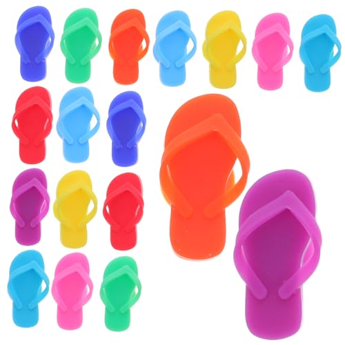 CIYODO 18 Stück Teiliges Weinglas Marker mit Saugnapf Rutschfeste Schlappenform Trinkglas Markierungen Flexibel und Langlebig für Partys Bars und Gesellige Anlässe von CIYODO