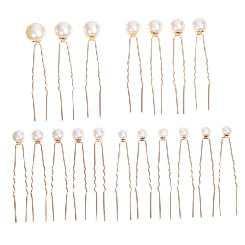 CIYODO 18stücke Perle Haarnadeln Für Frauen Dekorative Haarspangen Aus Robustem Material Für Verschiedene Frisuren Inklusive Perlenkopfschmuck Für Hochzeit Und Alltag von CIYODO