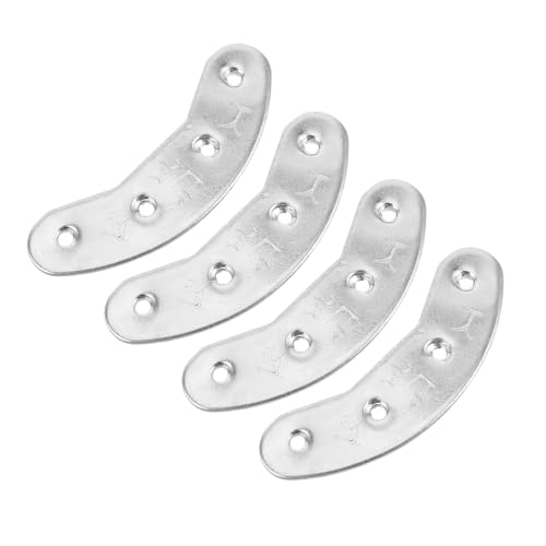 CIYODO 2 Paare Metall Schuhsohlen Reparaturplatten Stabile Anti-verschleiß Schutzplatten Einfache DIY Montage Rutschfeste Schuhabsatz Reparaturpads für Herren Outdoor Alltagsschuhe von CIYODO