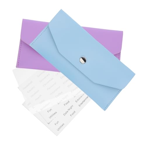 CIYODO 2 Sätze Wiederverwendbare PU Geldbörse Teiliges mit PVC Kartenfächern und Aufklebern Kompakter Cash Organizer für Damen Geldumschläge für Bargeld Schecks und Quittungen Leicht und CIYODO 2 Sätze Wiederverwendbare PU Geldbörse Teiliges mit PVC Kartenfächern und Aufklebern Kompakter Cash Organizer für Damen Geldumschläge für Bargeld Schecks und Quittungen Leicht und von CIYODO
