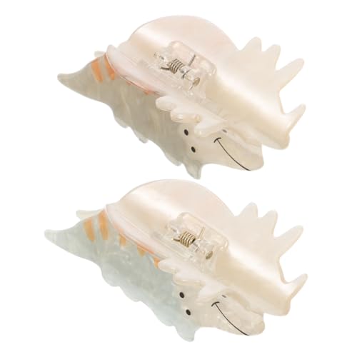 CIYODO 2 Stück Acryl Dinosaurier Haarclips Mittelgroß Cartoon Haarklammern mit Starker Haftung für Damen und Mädchen Leicht Robust für Alltag Büro und Party Frisuren von CIYODO