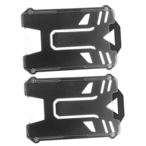 CIYODO 2 Stück Ausweishüllen aus strapazierfähigem transparentem wiederverwendbarem Kartenhalter mit Schutz vor Abnutzung und Beschädigung vielseitig für Ausweise und Kreditkarten von CIYODO