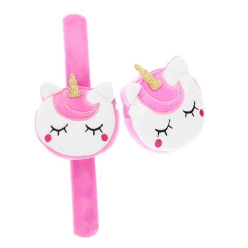 CIYODO 2 Stück Einhorn Slap Armband Geldbörse Weiß Weiches Leichtes Material Hautfreundlich Vielseitig als Partygeschenk Spielpreis oder Geschenk für Jungen und Mädchen von CIYODO