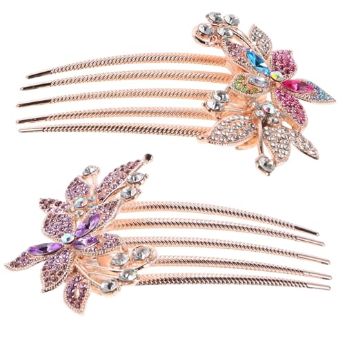 CIYODO 2 Stück Haarkamm Funkelnden Strasssteinen Design für Sicheren Sitz Schonend für Haare Vielseitig für Dutt und Pferdeschwanz Modischer Brautschmuck für Festliche Anlässe CIYODO 2 Stück Haarkamm Funkelnden Strasssteinen Design für Sicheren Sitz Schonend für Haare Vielseitig für Dutt und Pferdeschwanz Modischer Brautschmuck für Festliche Anlässe von CIYODO