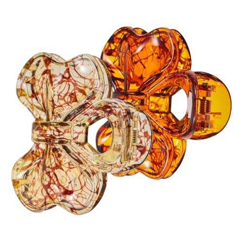 CIYODO 2 Stück Kleine Haarklammern für Frauen Dünne Modische Krallenclips Eleganter Rutschfeste Haarschmuck für Haartypen Tiefem und Hellem Braun Vielseitig und CIYODO 2 Stück Kleine Haarklammern für Frauen Dünne Modische Krallenclips Eleganter Rutschfeste Haarschmuck für Haartypen Tiefem und Hellem Braun Vielseitig und von CIYODO