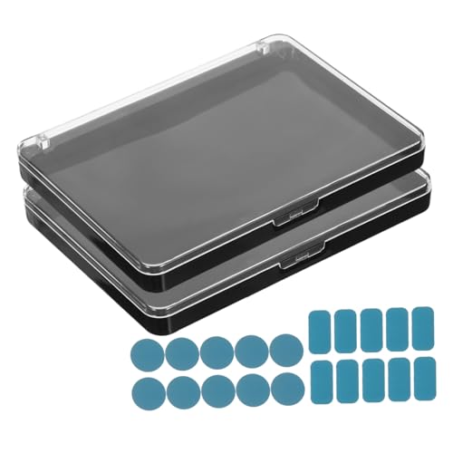 CIYODO 2stücke Leere Make-up Lidschatten-palette Leere Lidschatten Pan Kosmetik Pan Für Highlighter Contour Mit Transparentem Deckelorganizer Für Kosmetikprodukte von CIYODO