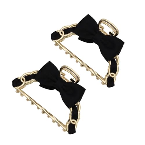 CIYODO 2 Stück Metall haarklammern Bowknot Hair Claw Clips für Damen Glatte Oberfläche Fester Griff Haarschonend Leichtes Design für Alltag und Hochsteckfrisuren von CIYODO