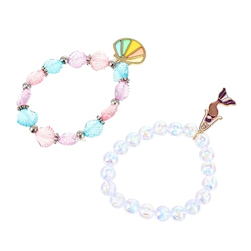 CIYODO 2er Satz Muschel-perlen-armbänder Kreative Kinder-handgelenk-dekorationen Mädchen-party von CIYODO