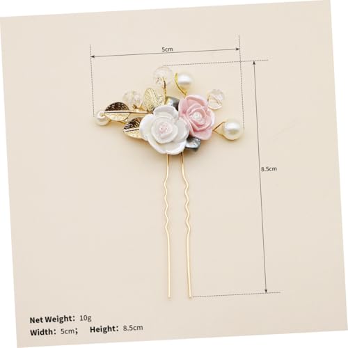 CIYODO 2 Stück Retro Haarschmuck Damen Vintage Haarnadeln mit Acryl Blumen und Goldfarbigen Blättern Strassbesetzte Braut Haarschmuckspangen für Stilvolle Hochzeiten Partys und CIYODO 2 Stück Retro Haarschmuck Damen Vintage Haarnadeln mit Acryl Blumen und Goldfarbigen Blättern Strassbesetzte Braut Haarschmuckspangen für Stilvolle Hochzeiten Partys und von CIYODO