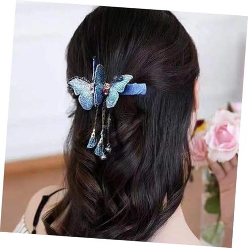 CIYODO 2 Stück Schmetterling Haarspangen mit Quaste Leichte Haarklammern Modischer Haarschmuck für Damen und Frauen Vielseitiges Accessoire für Alltag und Festliche Anlässe von CIYODO