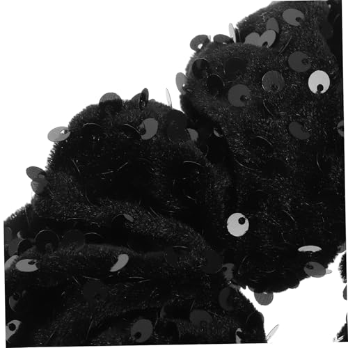 CIYODO 2 Stück Teiliges Elastische Haargummis mit Pailletten Weiche Samtige Haarschleifen für Damen und Mädchen Strapazierfähige Schonende Ponytail halter für Alltag Partys und von CIYODO