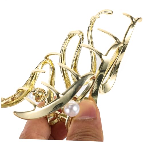 CIYODO 2 Stück Teiliges Metall Haarclip Wellenförmige Haarklammern für Dickes Haar Damen Haarschmuck mit Starkem Halt Volumen und Textur für Büro Party und Alltag Silber Gold CIYODO 2 Stück Teiliges Metall Haarclip Wellenförmige Haarklammern für Dickes Haar Damen Haarschmuck mit Starkem Halt Volumen und Textur für Büro Party und Alltag Silber Gold von CIYODO