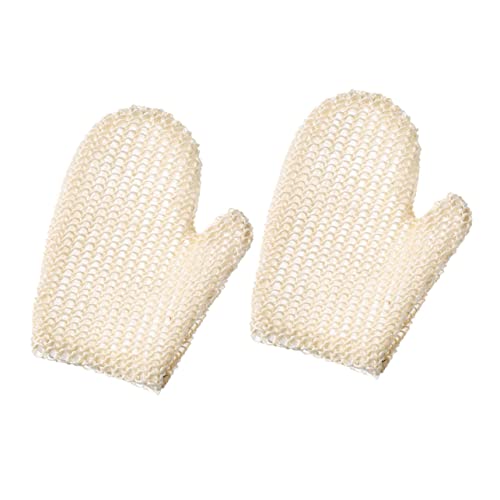 CIYODO 2 Stück Teiliges Peeling Handschuh aus Hautfreundlichem Material Sanftes Körperpeeling und Massagehandschuhe für Damen und Herren zur und Entfernung Abgestorbener Hautzellen Beim von CIYODO