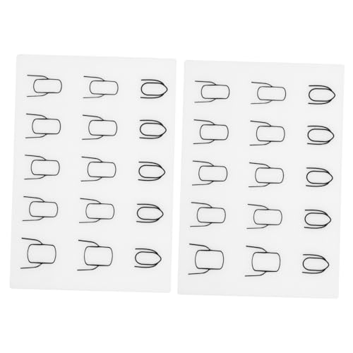 CIYODO 2 Stück Teiliges Silikon Maniküre Kissen und Waschbar DIY Nagelkunst Stempel Pad für Nagellack und Glitter Transparentes Nagel Beauty Werkzeug für Salon und Zuhause von CIYODO