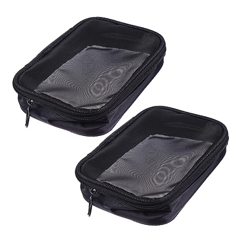 CIYODO 2 Stück Teiliges Transparente Mesh Kosmetiktaschen Multifunktionale Reise Toilettentaschen Praktische Kulturbeutel für Damen und Herren Leicht Robust für Makeup und von CIYODO