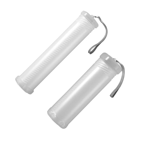 CIYODO 2 Stück Transparentes Ausziehbares Kunststoff Stifteetui Leichtes Tragbares Schreibgeräte Organizer mit Teleskopfunktion für Büro und Schule Praktische Aufbewahrung für Stifte und von CIYODO