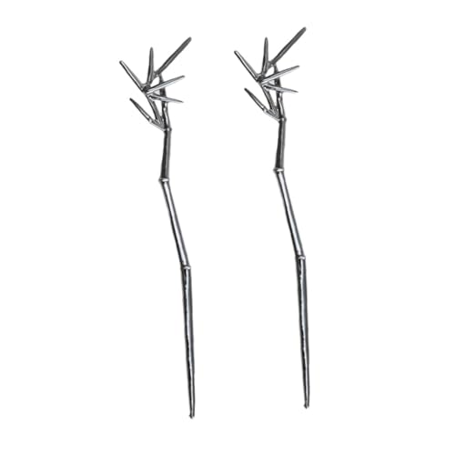 CIYODO 2 Stück Vintage Chinesische Haarnadeln Korrosionsbeständigem Zinklegierungs metall Leicht Formstabil Stilvolle Haarstäbchen für Damen Geeignet für Alltag Hochzeit Party und von CIYODO