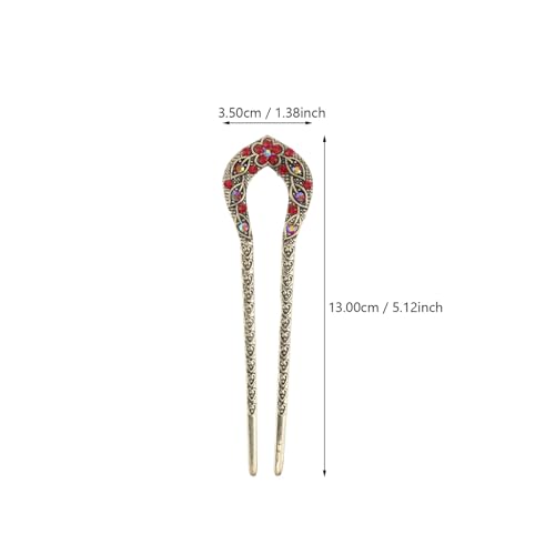 CIYODO 2 Stück Vintage Haarnadel mit Kristall Strass Doppelzinken Haarschmuck für Braut Hochzeit und Festliche Anlässe Haarklammer Farbige Haarnadeln für Damen und Mädchen CIYODO 2 Stück Vintage Haarnadel mit Kristall Strass Doppelzinken Haarschmuck für Braut Hochzeit und Festliche Anlässe Haarklammer Farbige Haarnadeln für Damen und Mädchen von CIYODO