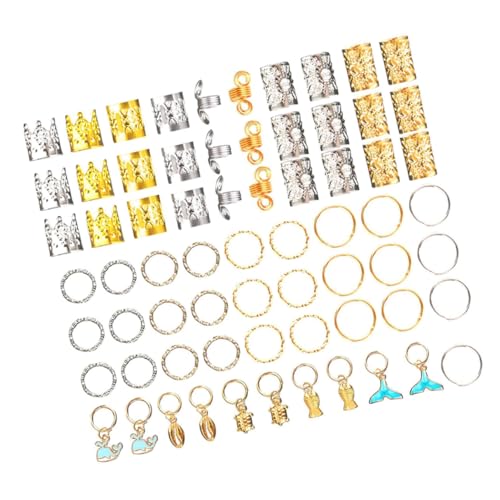 CIYODO 200 Stück Teiliges Dreadlock Haarschmuck aus Legierungs Verstellbare Haarringe für Zöpfe und Extensions Vielseitige Styling accessoires für Frauen Geeignet für Party Hochzeit und von CIYODO