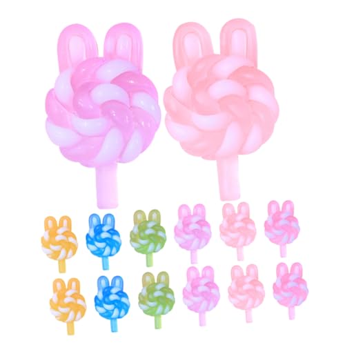 CIYODO 24 Stück Luminous Kaninchenohr Lollipop Modell Mini Cartoon-essen-anhänger Lutscherförmige Anhänger Lollipop-anhänger-charms Schmuckanhänger Süß Süße Reize Charme Lutscher Plastik CIYODO 24 Stück Luminous Kaninchenohr Lollipop Modell Mini Cartoon-essen-anhänger Lutscherförmige Anhänger Lollipop-anhänger-charms Schmuckanhänger Süß Süße Reize Charme Lutscher Plastik von CIYODO
