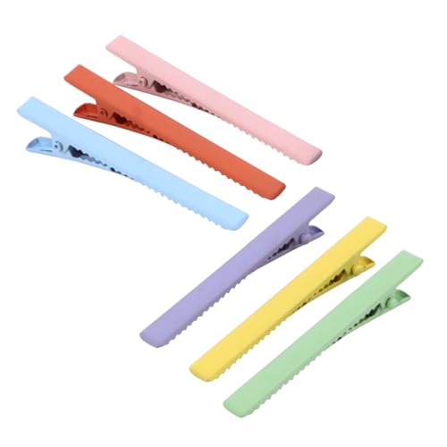 CIYODO 24 Stück Teiliges Haarklammern Alligator Clips aus Mattem Farbige Kleine Rechteckige Haarspangen für Frauen und Mädchen Leichte Frisurhilfe für Alltag und Party Modische von CIYODO