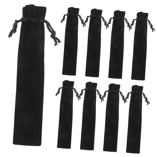 CIYODO 25 Stück Teiliges Federmäppchen aus Flanell Schwarzer Stifthülle mit Zugband Leichter Pen Pouch für Schule Büro Studenten Praktische Aufbewahrung und Schutz für Schreibgeräte CIYODO 25 Stück Teiliges Federmäppchen aus Flanell Schwarzer Stifthülle mit Zugband Leichter Pen Pouch für Schule Büro Studenten Praktische Aufbewahrung und Schutz für Schreibgeräte von CIYODO