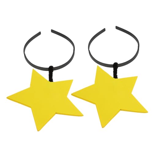 CIYODO 2 Stück Lustige Stirnbänder Für Kinder Und Damen 3d-haarreif Mit Fünfzackigem Stern Kopfbedeckung Für Partys Halloween Und Karneval Sicher Und Robust Modisches Design von CIYODO