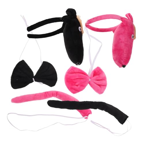 CIYODO 2sätze Tierkostüm-set Für Pferd Mit Stirnband Und Schwanzfliege Kostümzubehör Für Halloween Und Geburtstagsfeiern Robuste Und Weiche Materialien Für Tier Und Bauernhofthemen von CIYODO