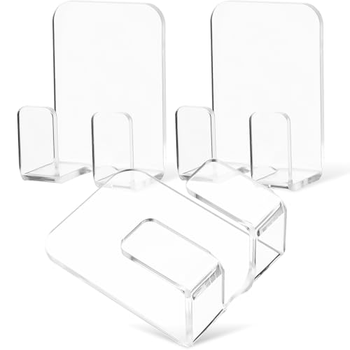 CIYODO 3 Stck Transparenter Duschwand Organizer aus Praktischer Halter für Rasierer Handtücher und Stecker Selbstklebend Vielseitige Badaufbewahrung Leicht zu Reinigen Modernes Design von CIYODO