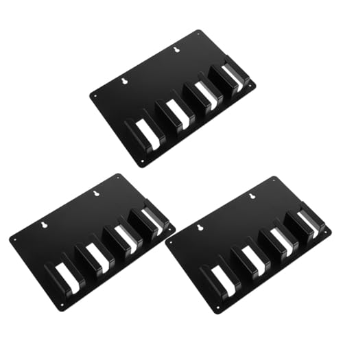 CIYODO 3 Stück Elektrischer Haarschneider Halter Wandmontage Clipper Organizer für Friseure Salon Werkzeugständer mit Stabiler Basis Kompatibel für Haarschneidemaschinen Schwarz von CIYODO