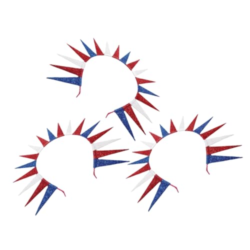 CIYODO 3 Stück Patriotisches Haarband Teiliges Independence Day Kopfbedeckung für Damen Freiheitsstatue Design Accessoires für Feierlichkeiten und Kostüme von CIYODO