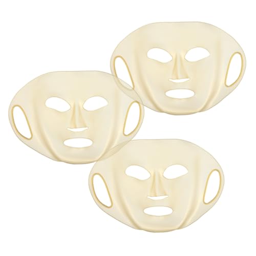 CIYODO 3 Stück Silikon Gesichtsmaske Abdeckung Wiederverwendbar Faltbar Leicht Hautfreundlich Für Beauty Gesichtsbehandlungen Unterwegs Mädchen Teenager von CIYODO