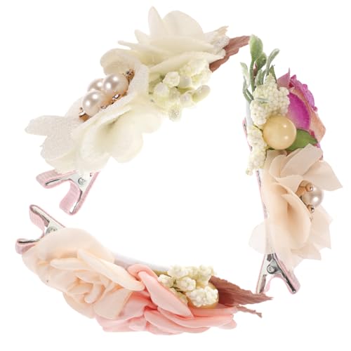 CIYODO 3 Stück Teiliges Blumen Haarspangen für Mädchen und Frauen Natürliche Lebensechte Blütenhaarnadeln Eleganter Haarschmuck für Braut Brautjungfer und Festliche Anlässe von CIYODO