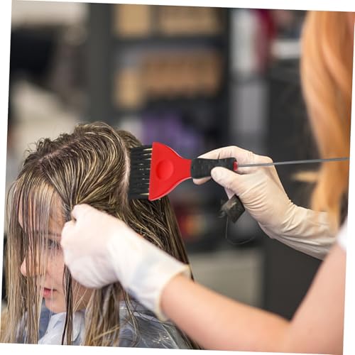 CIYODO 3 Stück Teiliges Haarfärbepinsel Langem Edelstahl pin Tail Professionelle Farbpinsel für Gleichmäßiges Auftragen Robustes Edelstahlmaterial Geeignet für Damen und Herren Einfache von CIYODO