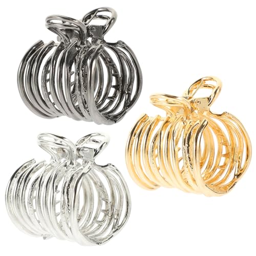 CIYODO 3 Stück Teiliges Haarklammer Pferdeschwanz und Dutt Robuste Haarspangen in Gold Silber Schwarz Eleganter Haarschmuck für Frauen und Teenager Zuverlässiger Sitz für Alltag und von CIYODO