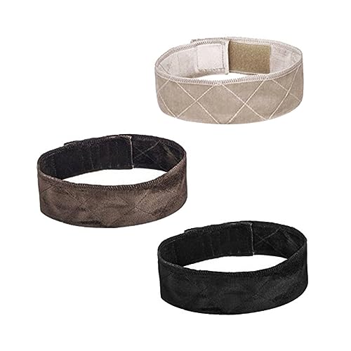 CIYODO 3stücke Stirnbänder Für Perücken Perückengriffe Perückenbänder Perückenkappen Perückenverschlüsse Haarbänder Verstellbar Selbstklebend Kopfbedeckungen Für Frauen Und Mädchen Schwar von CIYODO