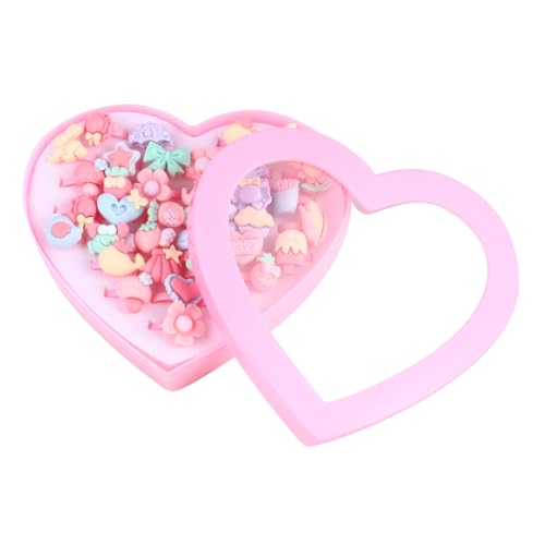 CIYODO 36stücke Teiliges Set Bezaubernder Kinderfingerringe Aus Kunststoff Cartoon-design Mädchen-schmuckspielzeug in Einer Box Glatt Verarbeitet Für Kleine Hände von CIYODO