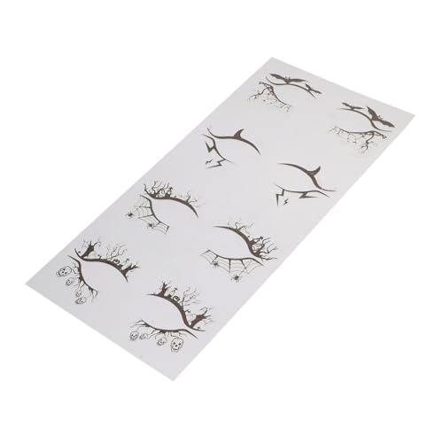 CIYODO 4 Paare Halloween Eyeliner Sticker Leichte Augenaufkleber Halloween Make-up Dekor Atmungsaktive Temporary Eyeshadow Tattoos für Mädchen Frauen Festival Make Up von CIYODO