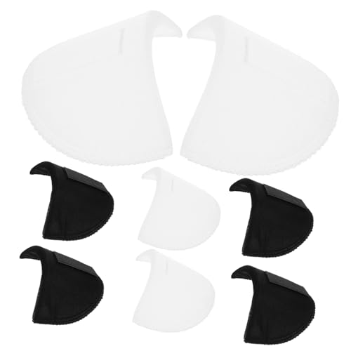 CIYODO 4 Paare Schulterpolster für Damen Kleidung Rutschfeste Einlagen Dünn Atmungsaktiv für Anzüge Hemden Pullover Waschbare Wiederverwendbare Schulterpolster zum Nähen von CIYODO