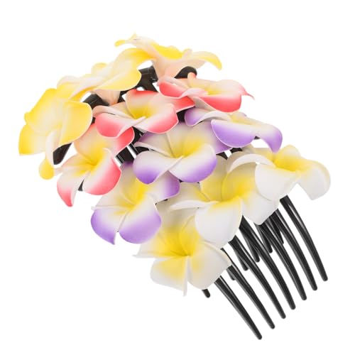 CIYODO 4 Stück Hawaiianische Haarkämme mit Farbigen Plumeria blumen Stabile Damen Haarschmuck Seitliche Kämme Leichter Hochzeitsschmuck für Frauen und Mädchen Festhaltende Haarklammern CIYODO 4 Stück Hawaiianische Haarkämme mit Farbigen Plumeria blumen Stabile Damen Haarschmuck Seitliche Kämme Leichter Hochzeitsschmuck für Frauen und Mädchen Festhaltende Haarklammern von CIYODO