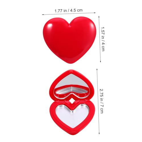 CIYODO 4 Stück Herzförmiges Make up Organizer Box mit Spiegel Nachfüllbare Lippenstift Lidschatten behälter Kompakte Kosmetik Aufbewahrung für Lippenstift Puder Tragbar für Unterwegs CIYODO 4 Stück Herzförmiges Make up Organizer Box mit Spiegel Nachfüllbare Lippenstift Lidschatten behälter Kompakte Kosmetik Aufbewahrung für Lippenstift Puder Tragbar für Unterwegs von CIYODO