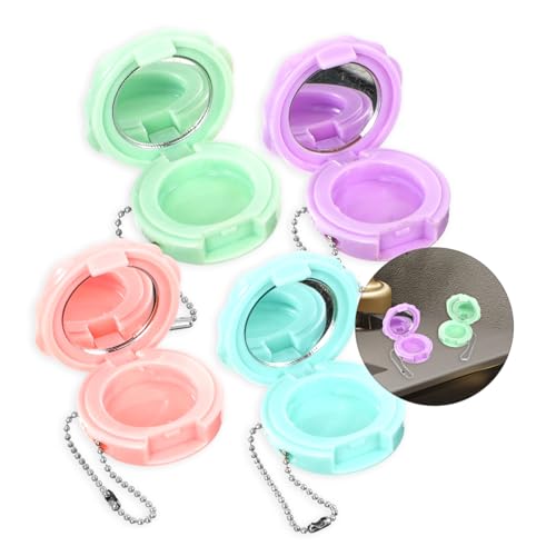 CIYODO 4 Stück Leere Lidschatten Lippenstift aufbewahrungsboxen mit Roséfarbenem Design Nachfüllbare Kosmetikbehälter Praktische Make up Cases für Frauen und Mädchen für Reisen und DIY CIYODO 4 Stück Leere Lidschatten Lippenstift aufbewahrungsboxen mit Roséfarbenem Design Nachfüllbare Kosmetikbehälter Praktische Make up Cases für Frauen und Mädchen für Reisen und DIY von CIYODO