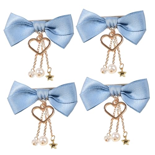 CIYODO 4 Stück Teiliges Haarschleifen Haarspangen mit Quasten Modische Haarclips für Frauen und Mädchen Süßer Haarschmuck für Partys Schule Weihnachten und Besondere von CIYODO