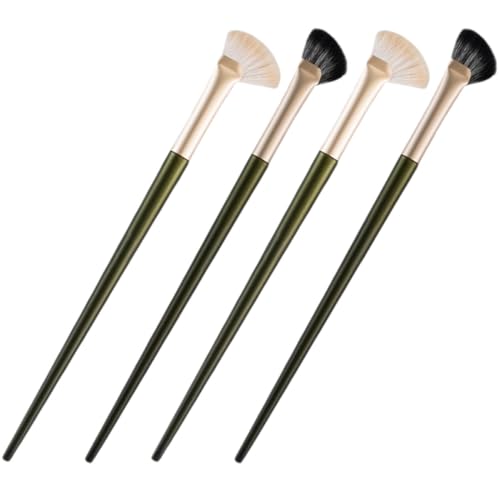 CIYODO 4 Stück Teiliges Make up pinselset für Nase Konturierung und Lidschatten Abgewinkelte Kosmetikpinsel mit Synthetischen Haaren Vielseitig für Foundation und Präzises Highlighting von CIYODO