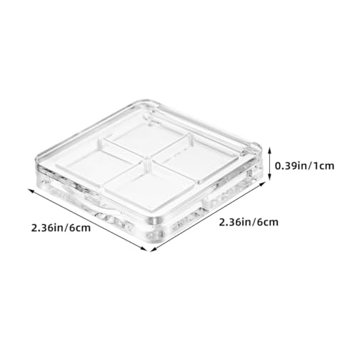 CIYODO 4 Stück Transparente Lidschatten box aus Robustem Material DIY Makeup Palette für Individuelle Farbmischung Leerer Lippenstift Lidschattenhalter Kompakt und Langlebig für Reisen von CIYODO
