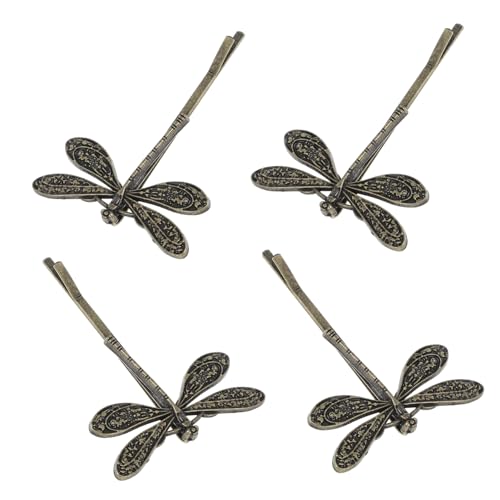 CIYODO 4 Stück Vintage Metall Haarspangen Libellen Haarclips Haarschmuck Damen Zinklegierung Stabil Elegant für Alltag und Feier CIYODO 4 Stück Vintage Metall Haarspangen Libellen Haarclips Haarschmuck Damen Zinklegierung Stabil Elegant für Alltag und Feier von CIYODO