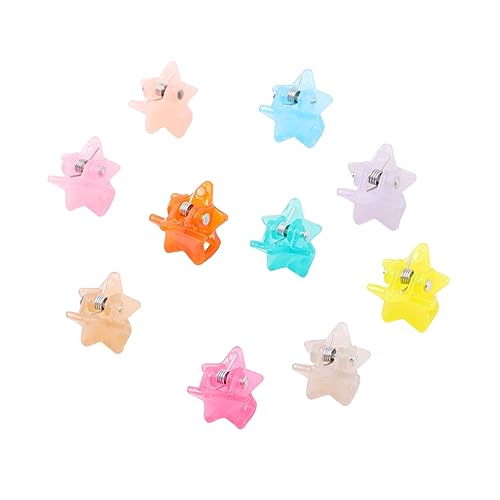 CIYODO 40 Stück Kleiner Haarklammern Für Mädchen Süße Haarspangen in Sternform Leicht Und Langlebig Für Kinderhaare Vielseitig Einsetzbar von CIYODO