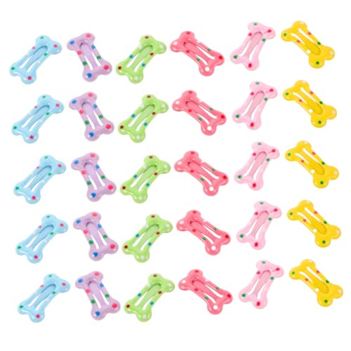 CIYODO 40 Stück Teiliges Haarklammern Bunte Mini Haarspangen mit Rutschfestem Halt für Junge Mädchen und Kleinkinder Süße Punkte Langlebig und Schonend für für Alltag und Festlichkeiten von CIYODO