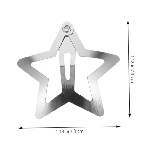 CIYODO 40 Stück Teiliges Kleine Haarklammern Sternenform Leichte Metall Haarspangen Damen Modische Kawaii Haaraccessoires Vielseitig für Schule Party Alltag Praktische Snap Clips von CIYODO